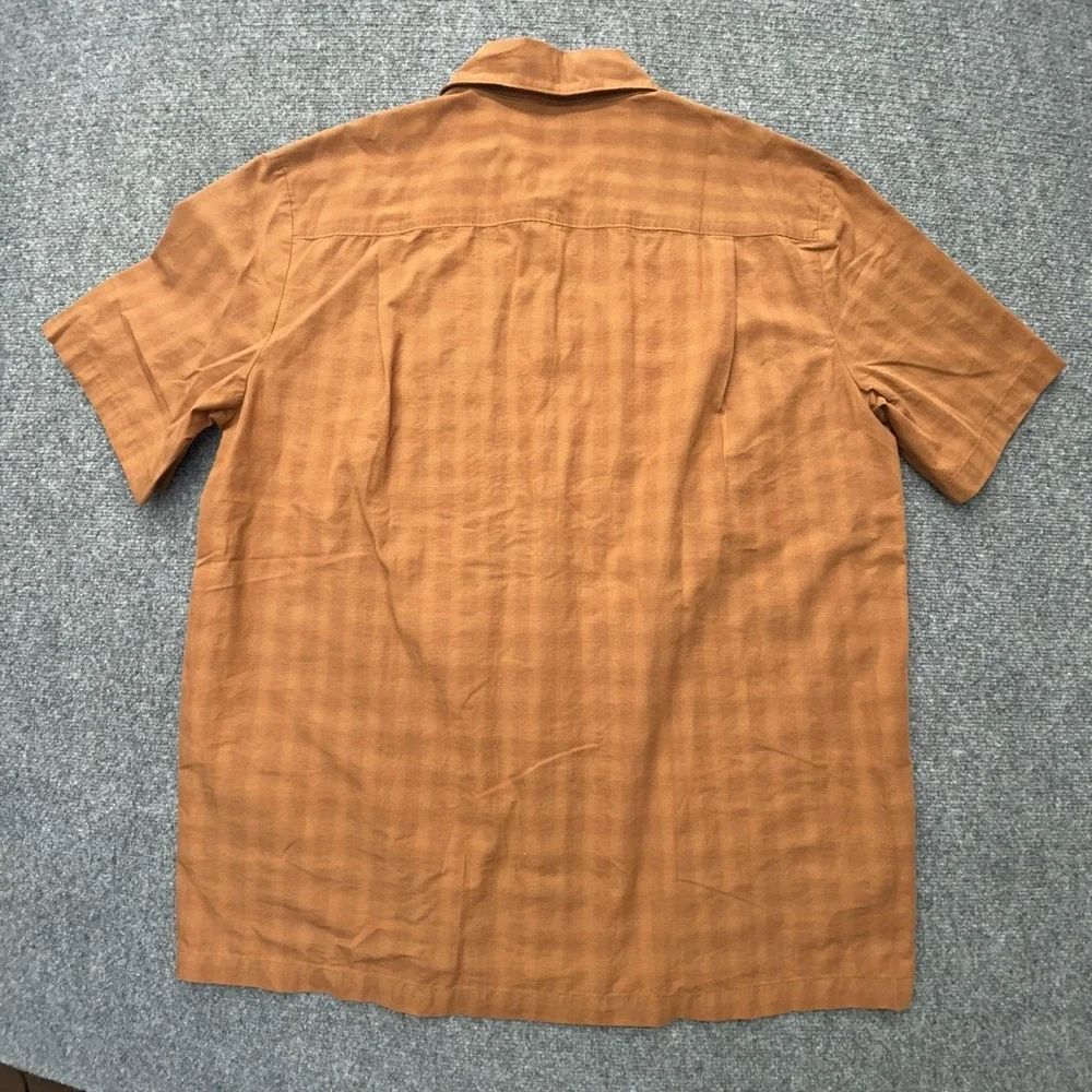 5.11 Tactical Shirt Men Large Orange Short Sleeve Snap Front Vented Conceal 511 - Picture 8 of 8